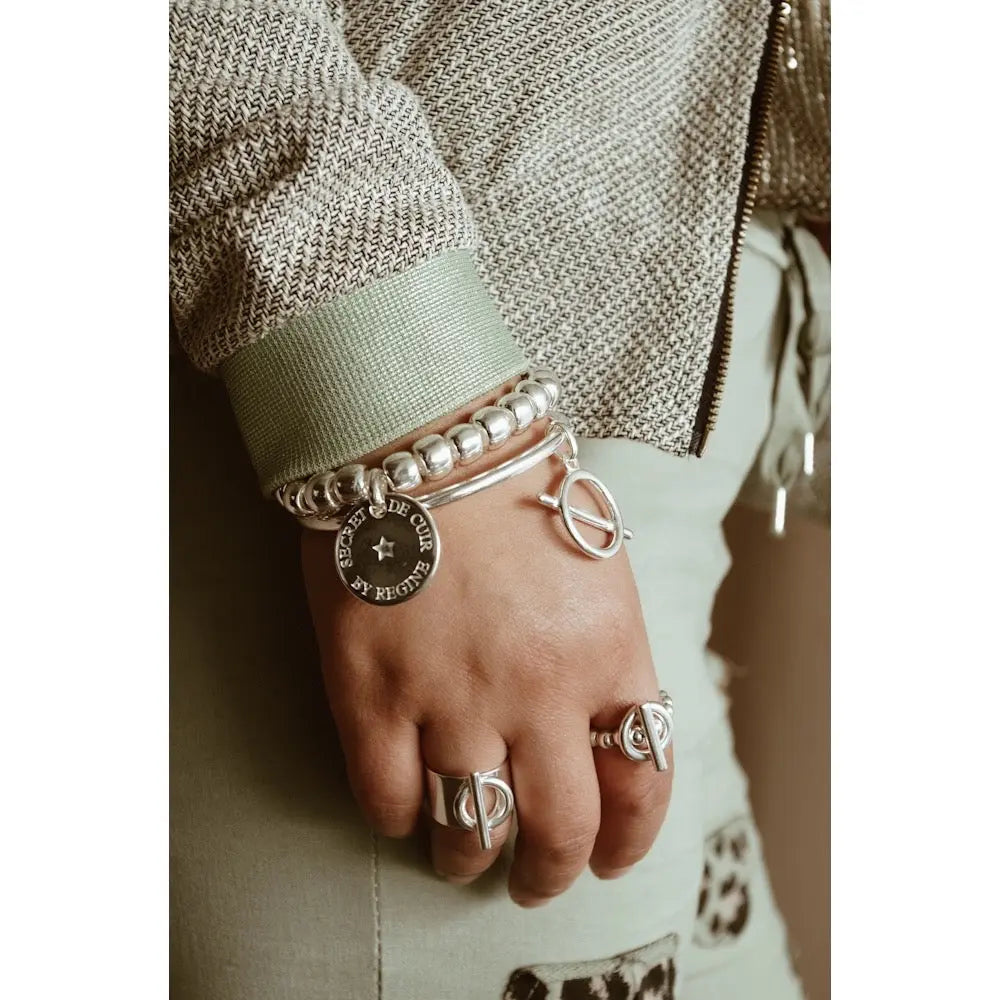 BRACELET 20 perles SECRET DE CUIR Secret de cuir