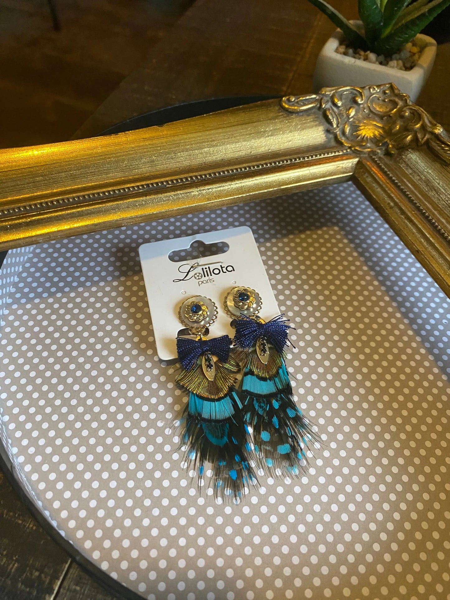 Boucles d'oreilles plumes à clip Lolilota
