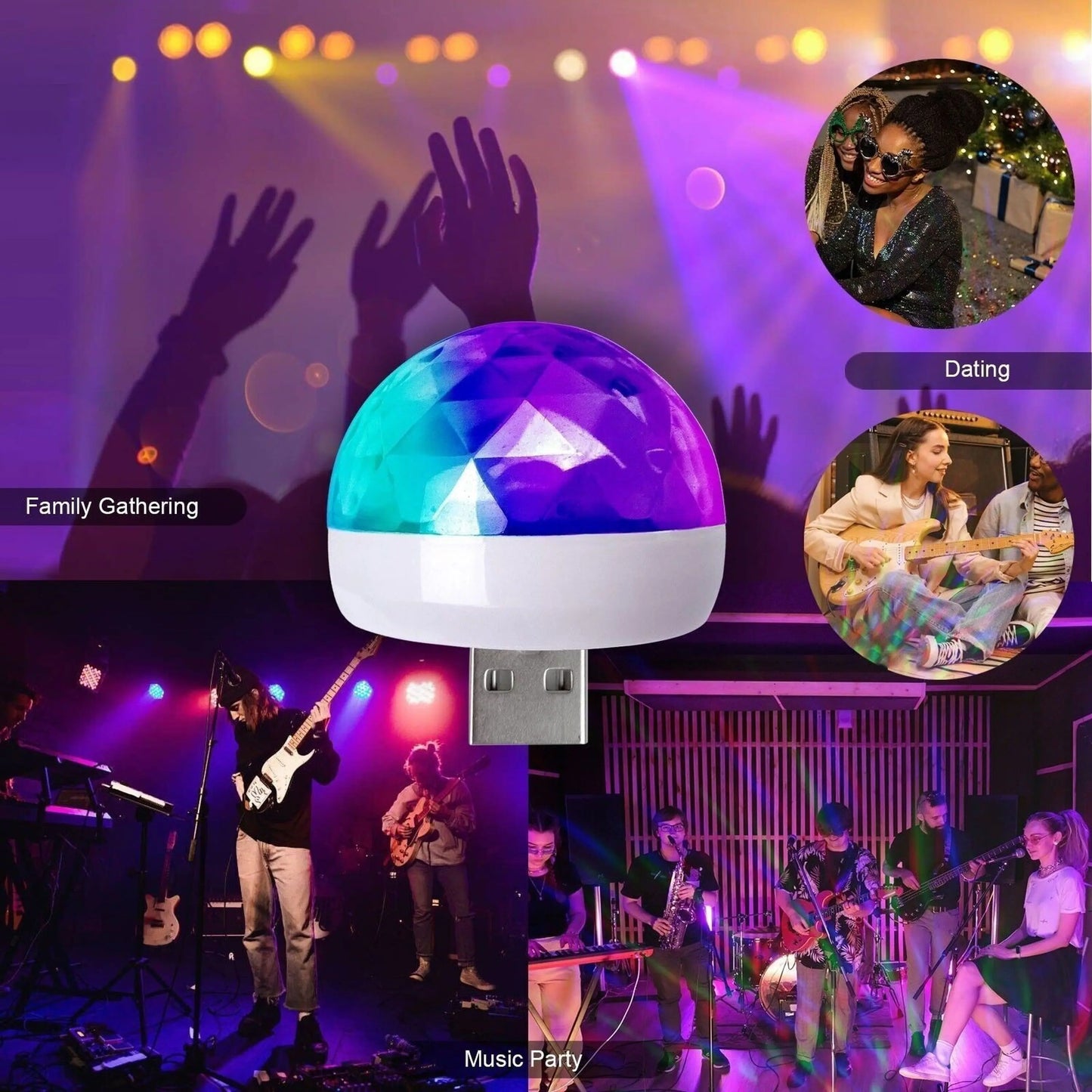 Boule disco pour téléphone portable winkee