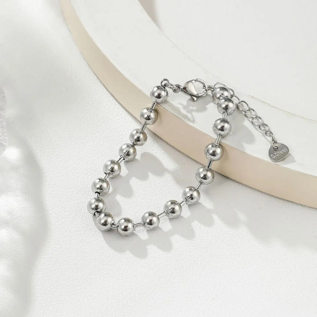 Bracelet Boules Argentées Eclat Paris
