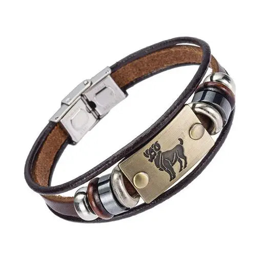 Bracelet en cuir homme BELIER Otto Blumenschein
