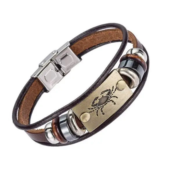 Bracelet en cuir homme CANCER Otto Blumenschein
