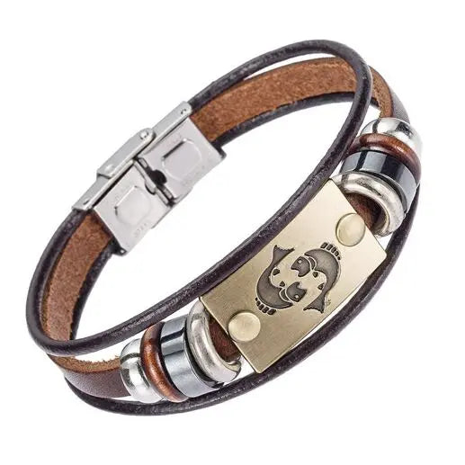 Bracelet en cuir homme POISSON Otto Blumenschein