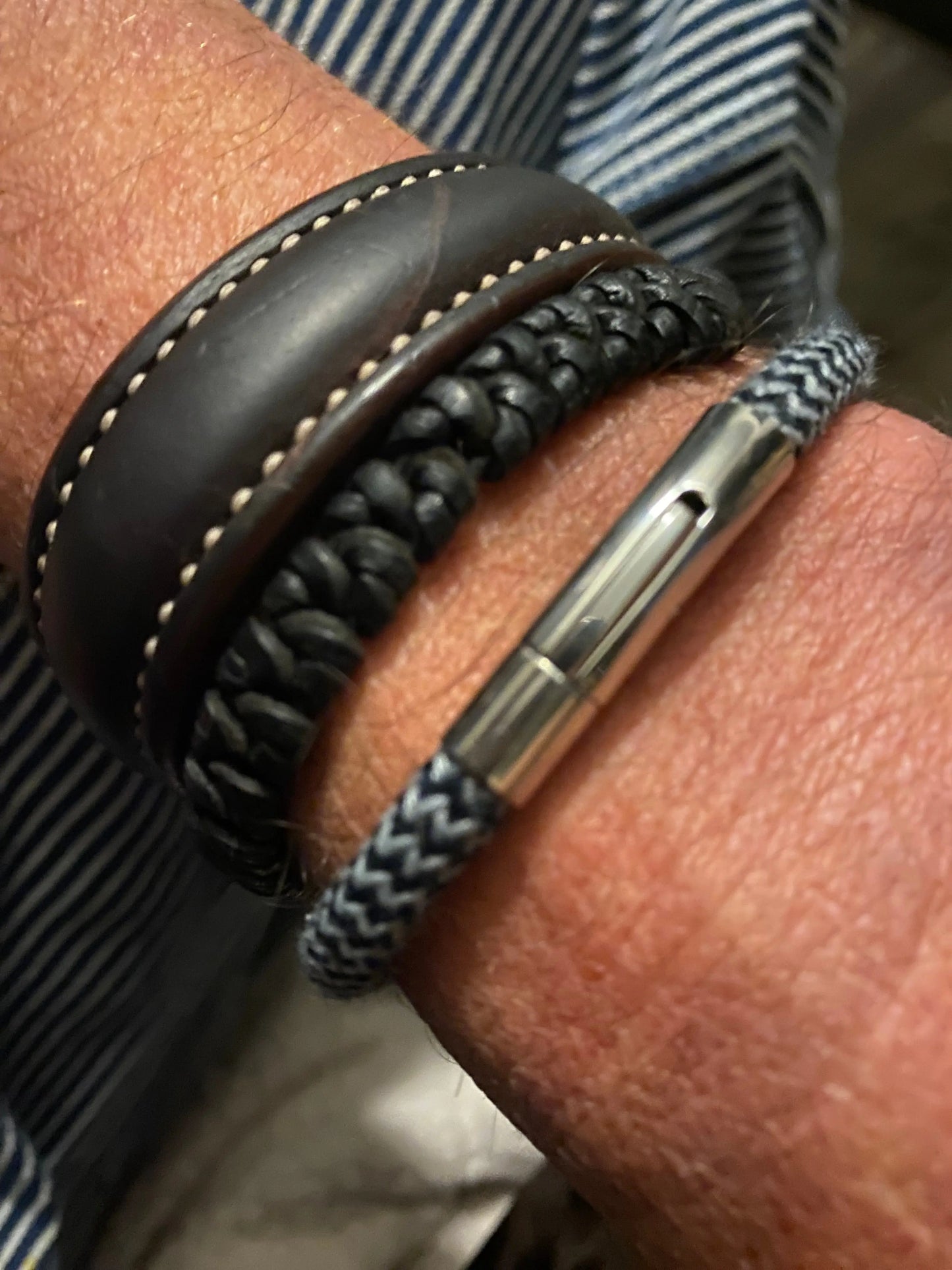Bracelet homme tissu HS