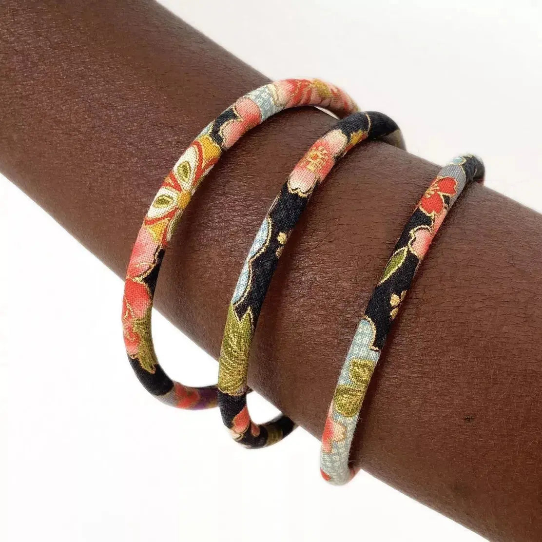 Bracelet jonc Botan noir MéloKane