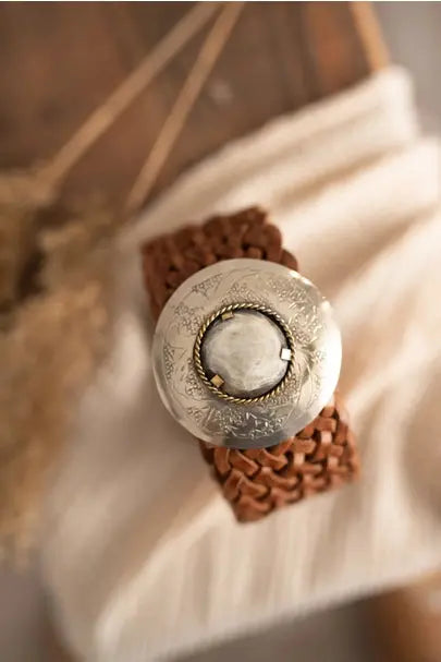 CEINTURE EN CUIR MARRON NEPTUNO Lula Natura