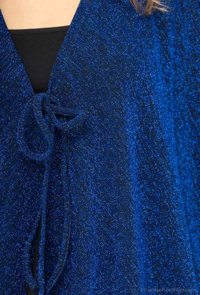 Cardigan fluide à paillettes, fabrication française 2W Paris