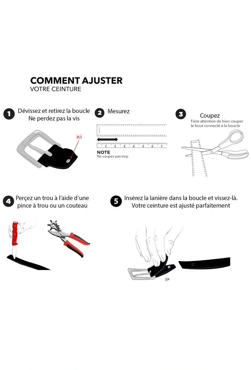 Ceinture en cuir de buffle largeur 4 cm camel JCL (CEINTURES ET MOI)