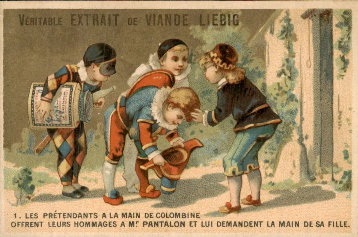 Collection 6 cartes Liebig Antik brokant