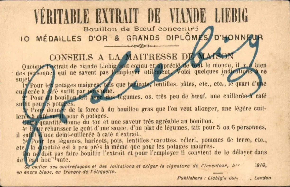 Collection 6 cartes Liebig Antik brokant