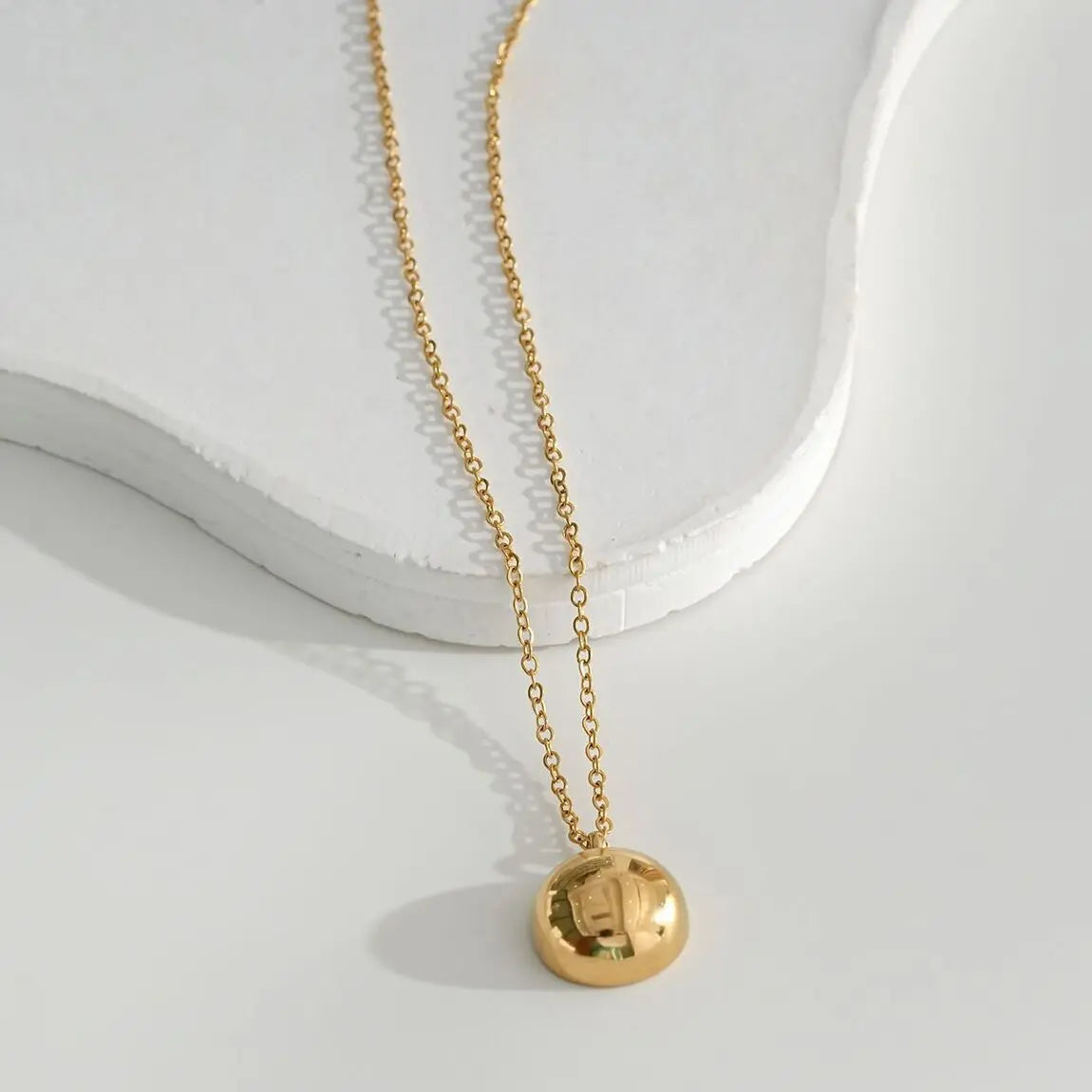 Collier Hémisphérique Épais Doré Eclat Paris