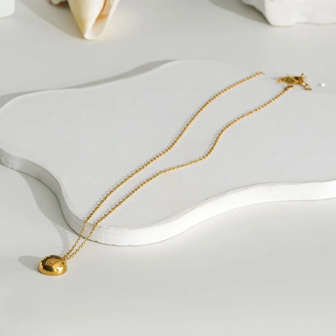 Collier Hémisphérique Épais Doré Eclat Paris