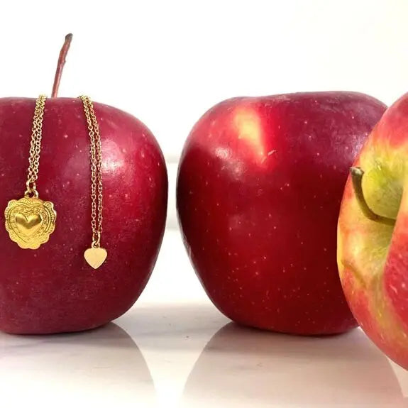 Collier chaîne pendentif cœur ex-voto LITCHI LITCHI