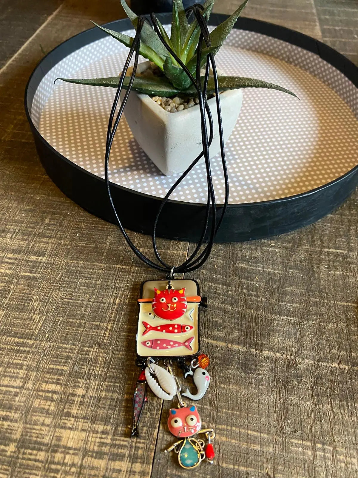 Collier chat et sardines Lolilota Lolilota