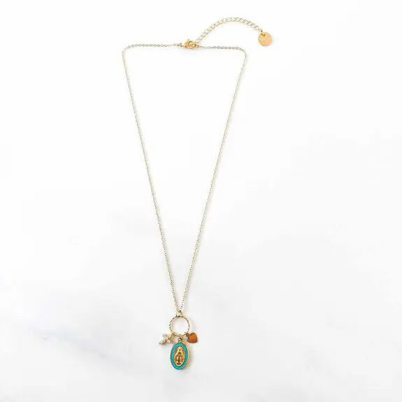 Collier grappe Marie Turquoise LITCHI LITCHI