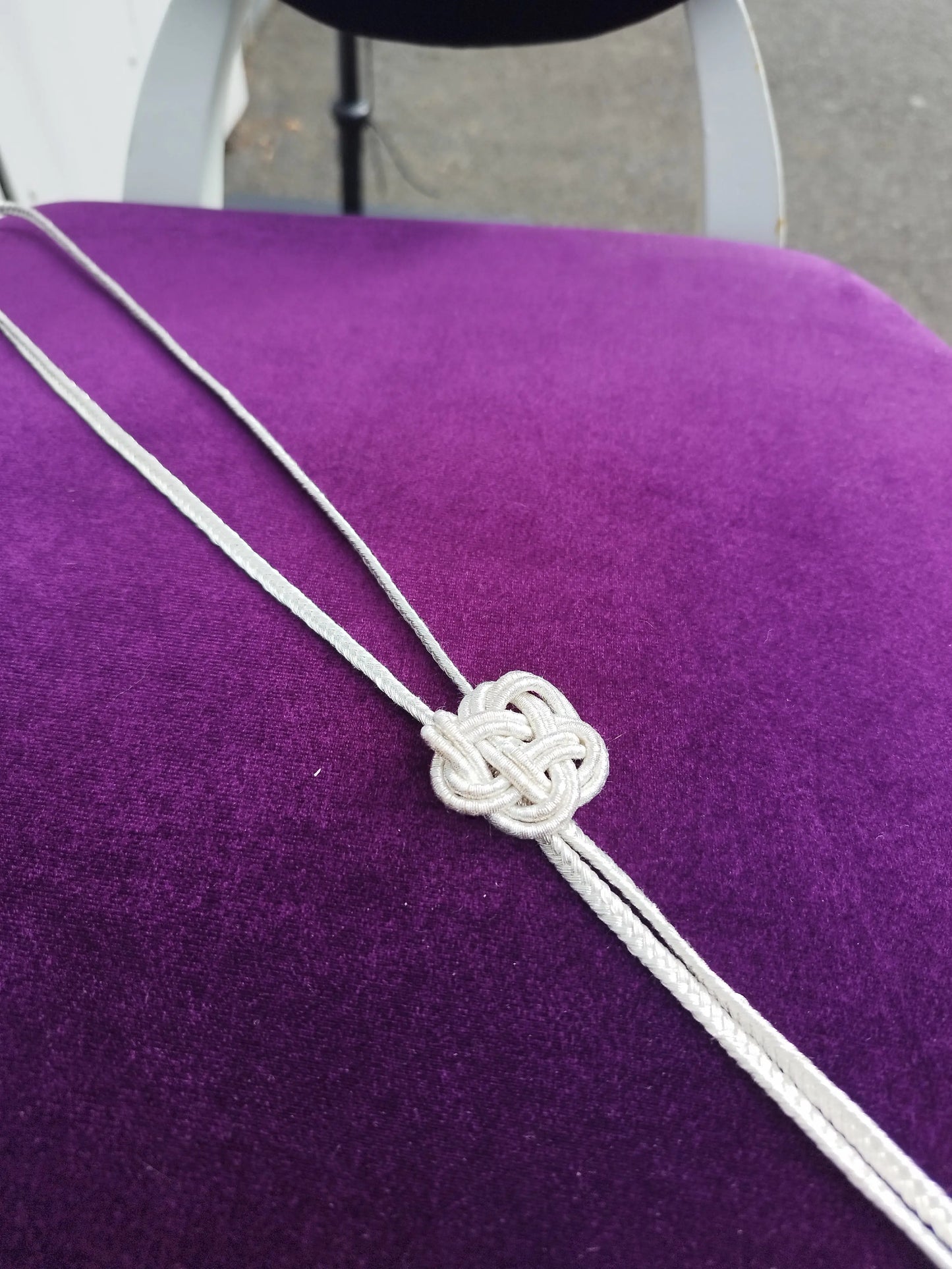 Collier passementerie argenté ART&MISS