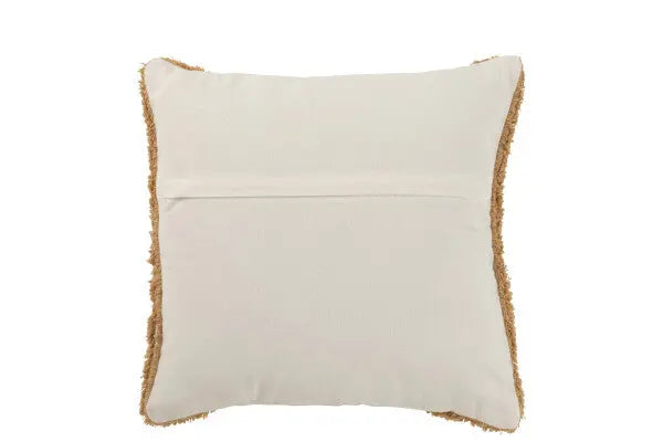 Coussin Demi-Cercle Coton Marron J-L