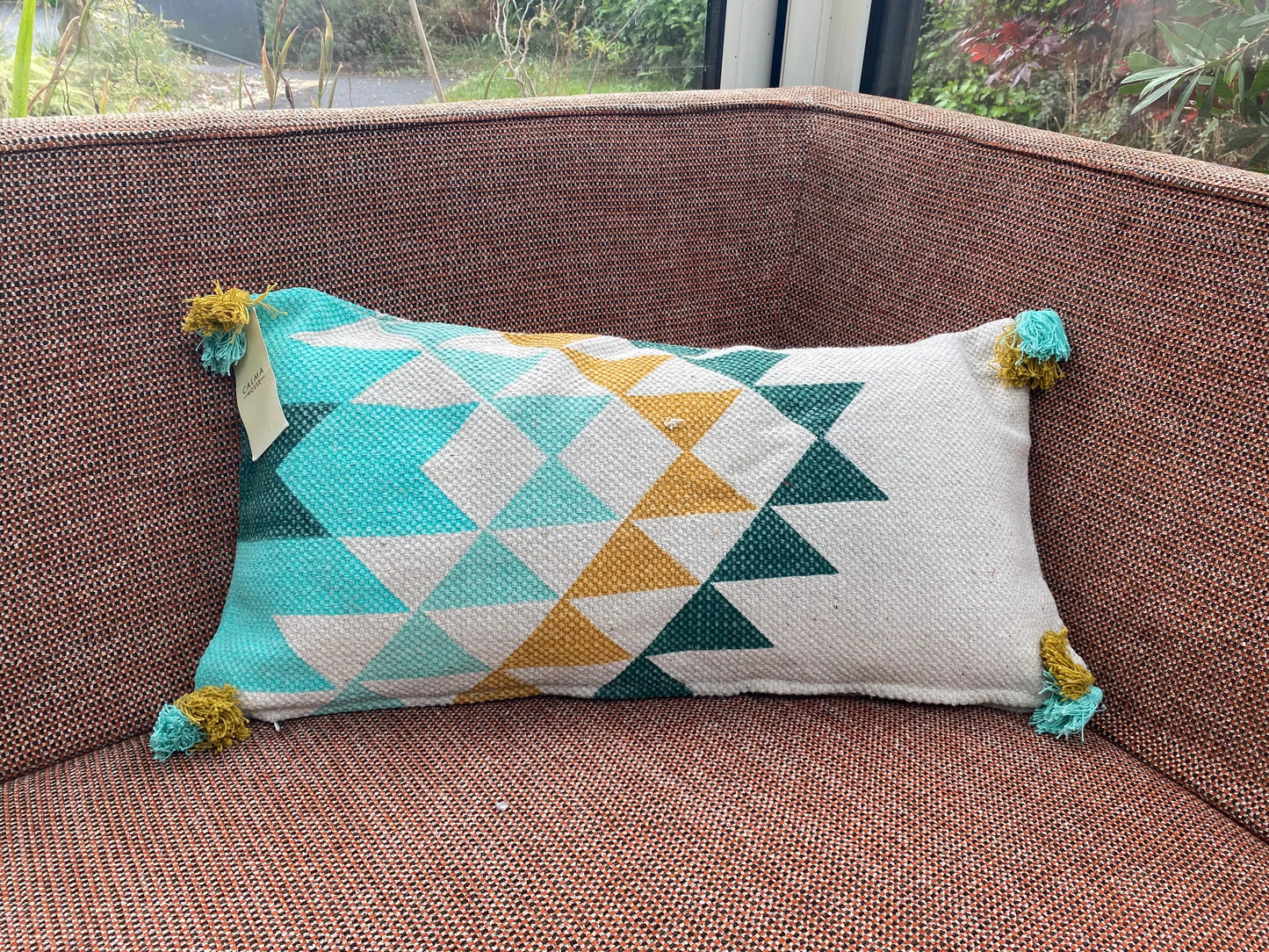 Coussin aux motifs colorés (housse) Calma house