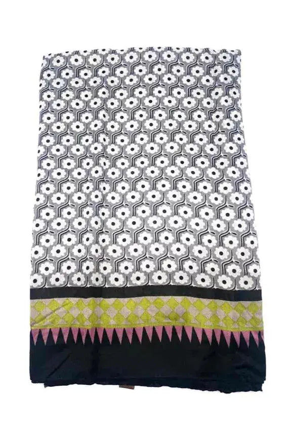 Echarpe motif fleur LINETA