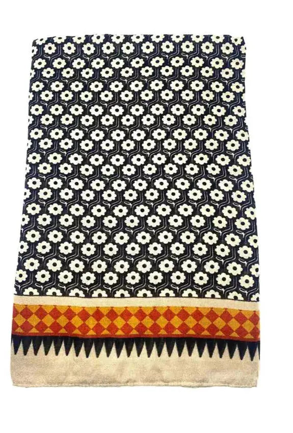 Foulard motif fleurs LINETA