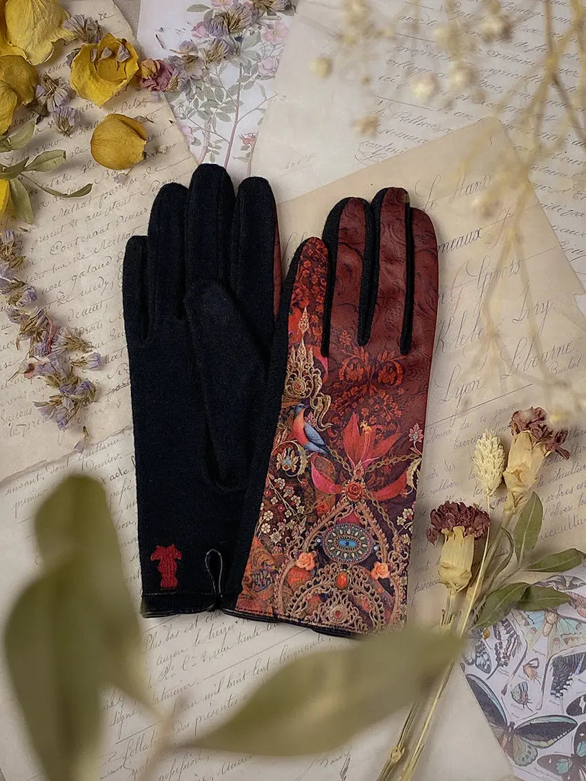 Gants paume laine ESTHER RUBIS Brokante