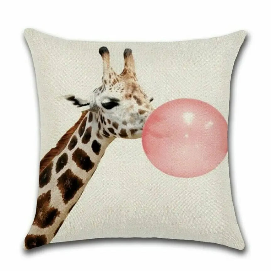 Housse de coussin Animal Party GIRAFE By Javi