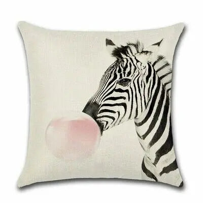 Housse de coussin Animal Party ZEBRE By Javi
