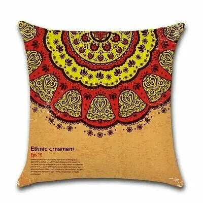 Housse de coussin Marrakech - Marron & Rouge By Javi