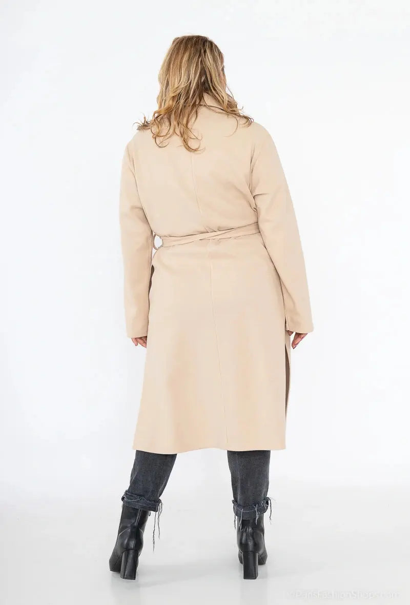 Manteau long fente sur les 2 cotés See Modern