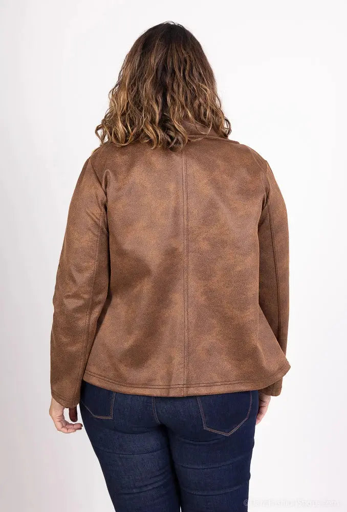Perfecto effet similicuir Fermeture éclair Casual Unicolore 2W Paris