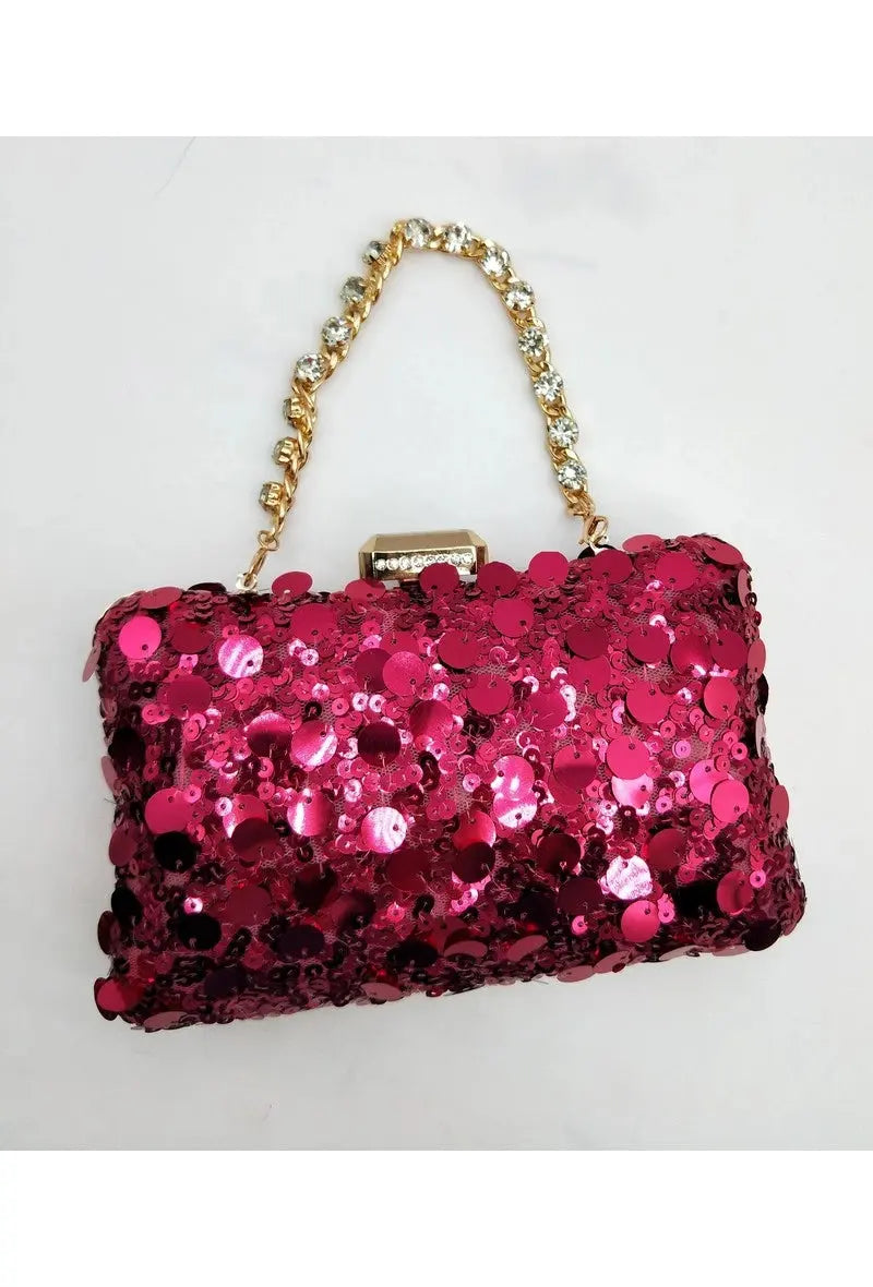 Pochette à sequins de soirée LX MODA