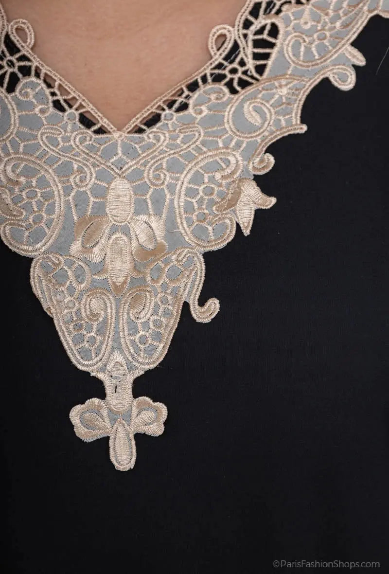 Robe longue noire abayas PEPOUZ'PARIS