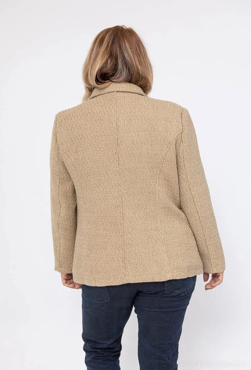 Veste tweed grande taille H F