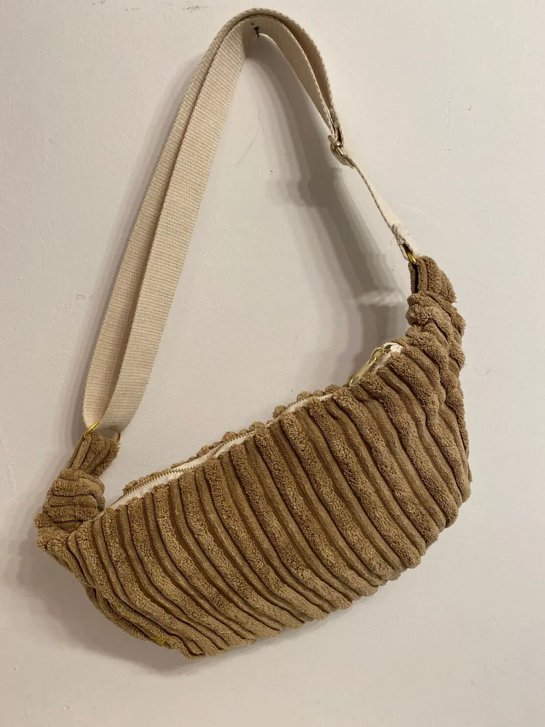 sac banane velours Atelier de la Varangue