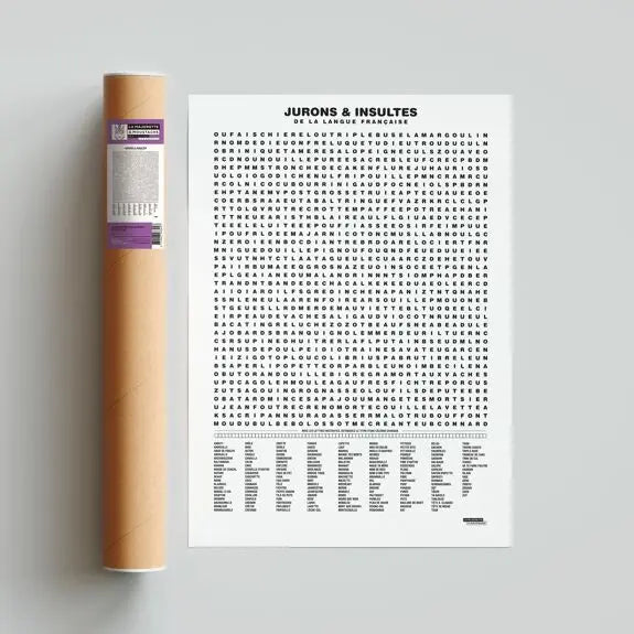 Affiche Compilation des Jurons et Insultes La Majorette à Moustache