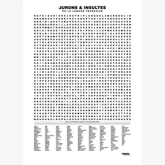 Affiche Compilation des Jurons et Insultes La Majorette à Moustache