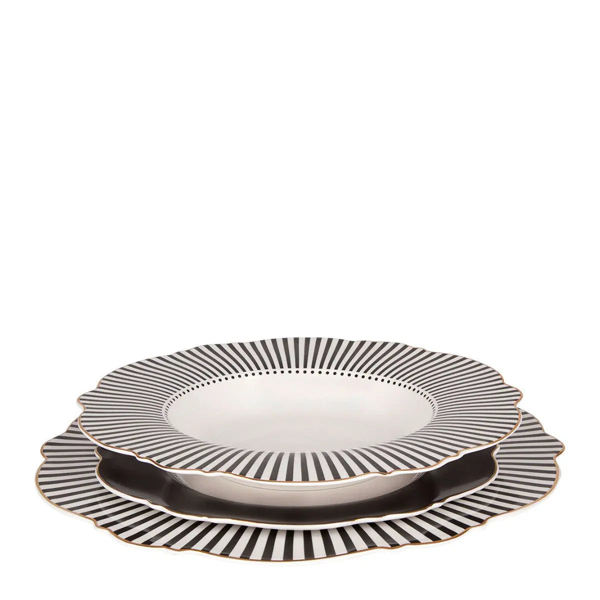 Assiette CREUSE Madame de Récamier - Gris foncé Mathilde M