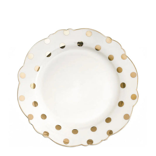 Assiette à dessert Madame de Récamier - Pois dorés Mathilde M
