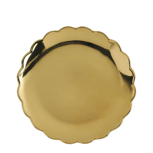 Assiette à dessert Marguerite - Doré Mathilde M
