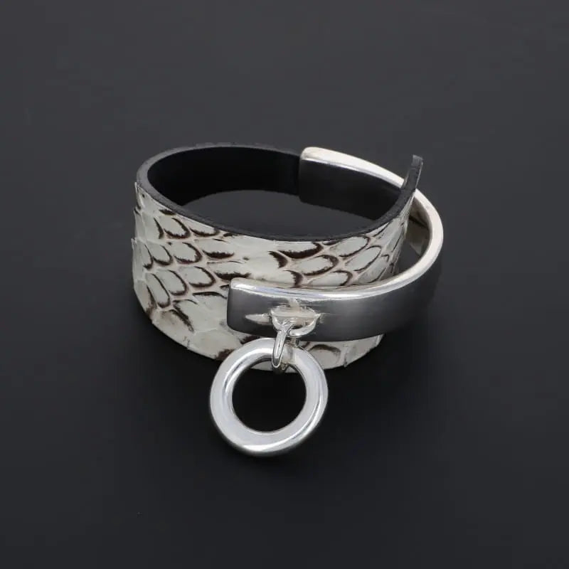 BRACELET AWA bouée serpent SECRET DE CUIR Secret de cuir