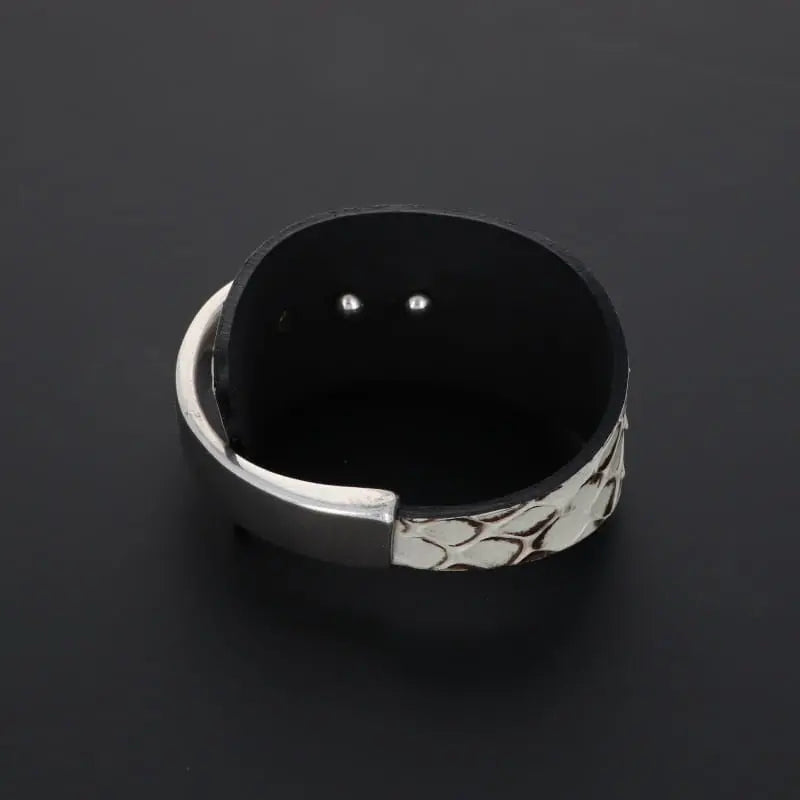 BRACELET AWA bouée serpent SECRET DE CUIR Secret de cuir