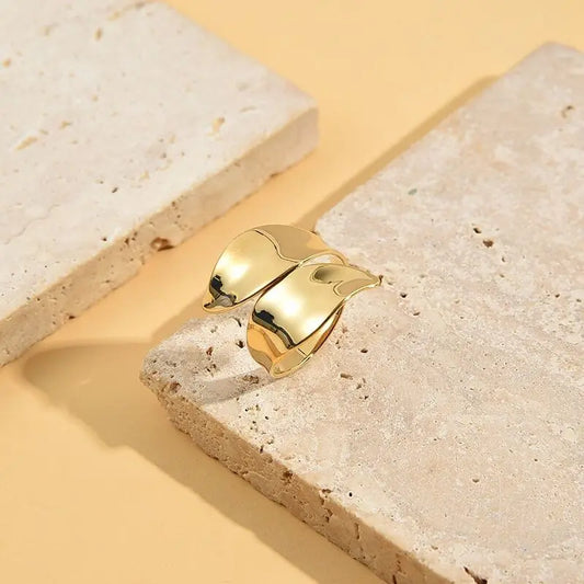 Bague Dorée Calin Pointes Ajustable Eclat Paris