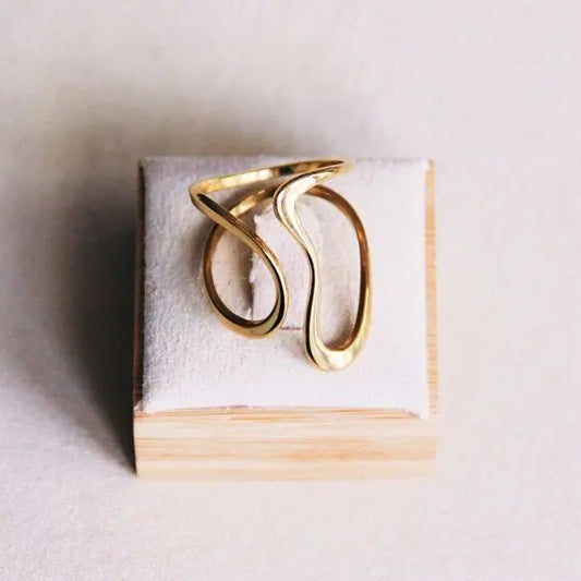 Bague ajourée - doré Bazou