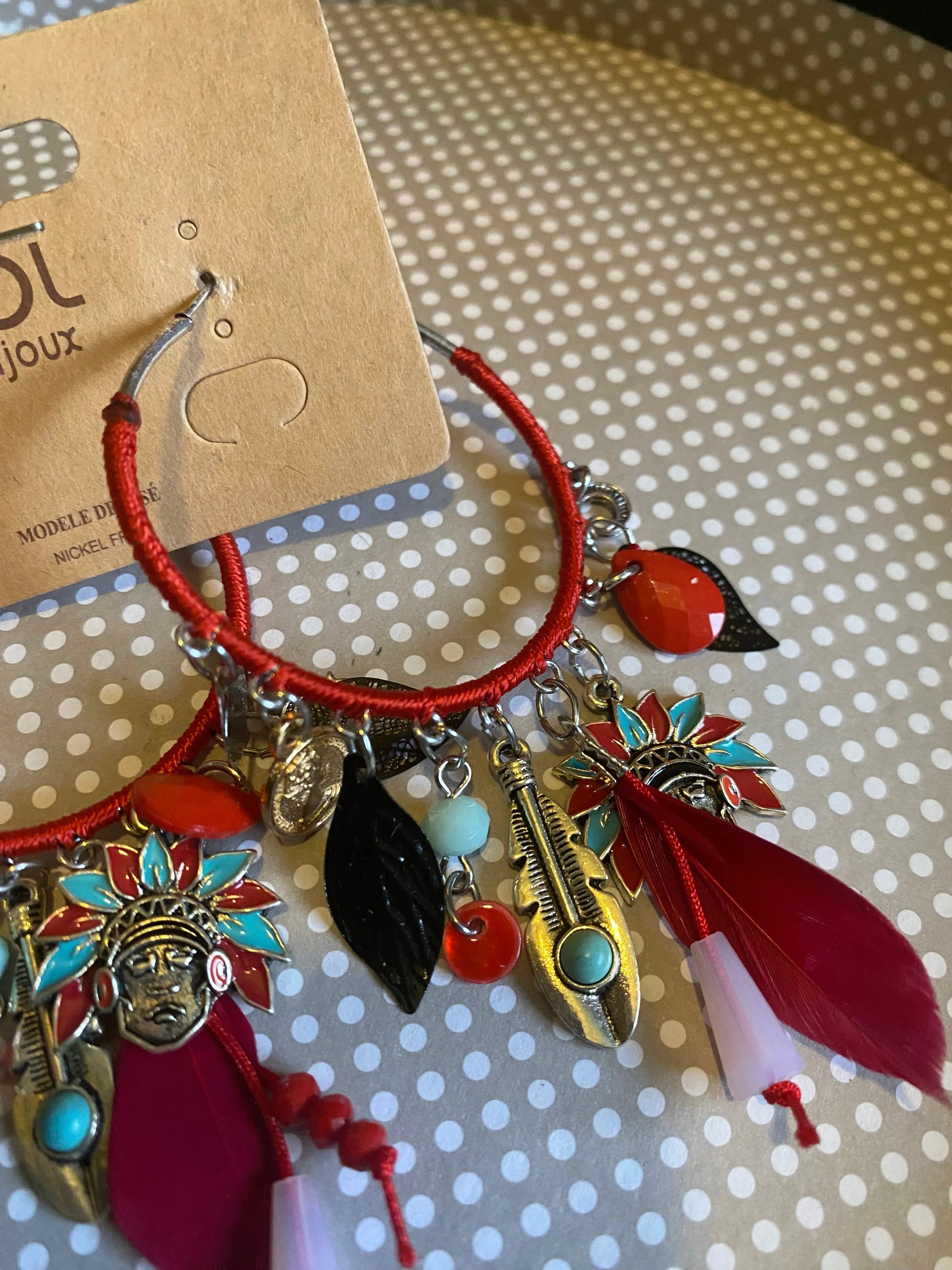 Boucles d'oreilles créoles indiennes Lolilota