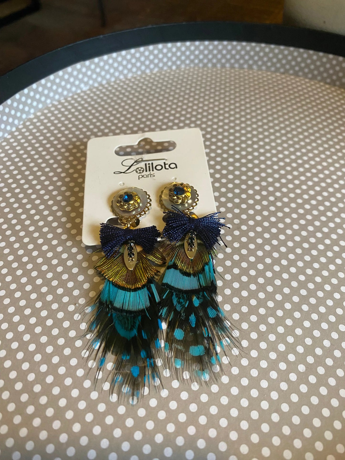 Boucles d'oreilles plumes à clip Lolilota
