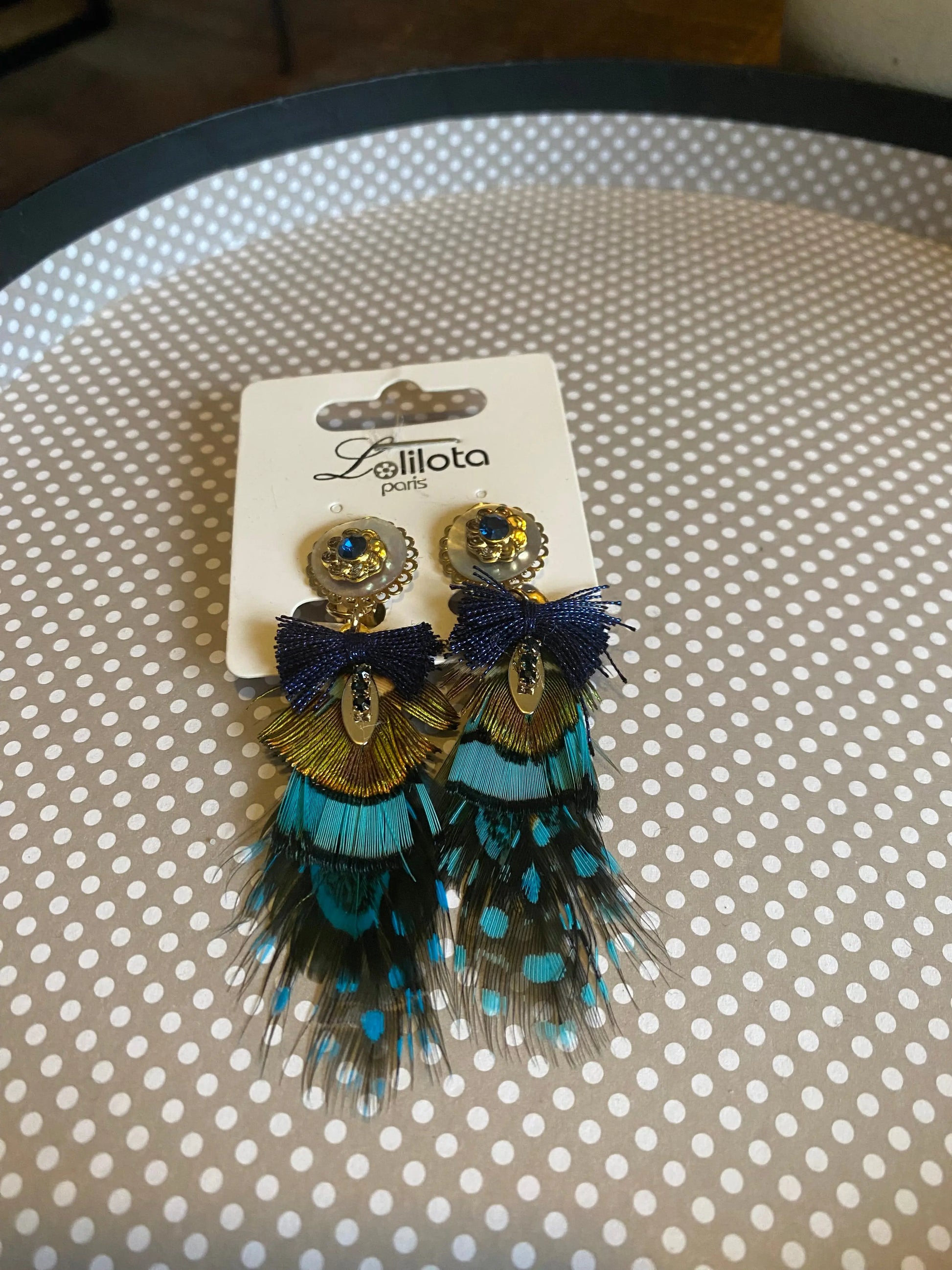 Boucles d'oreilles plumes à clip Lolilota