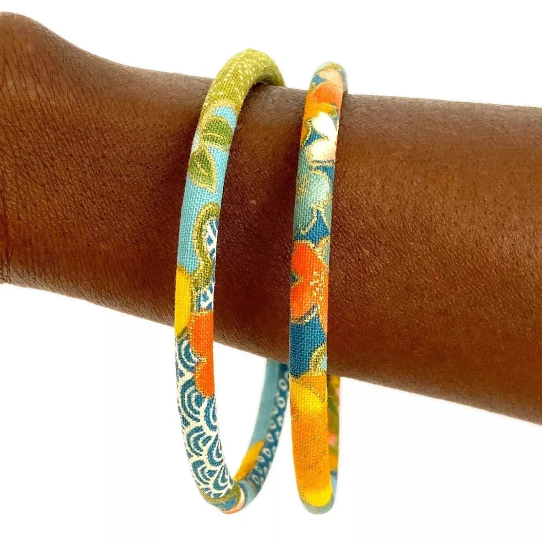 Bracelet jonc Japonais Yukiwa turquoise MéloKane