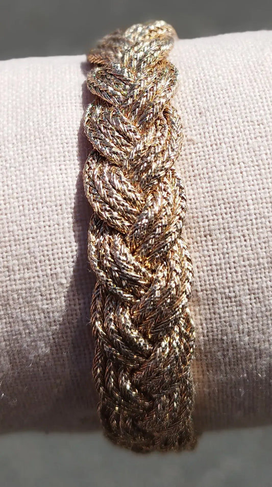 Bracelet passementerie tressé rose gold ART&MISS