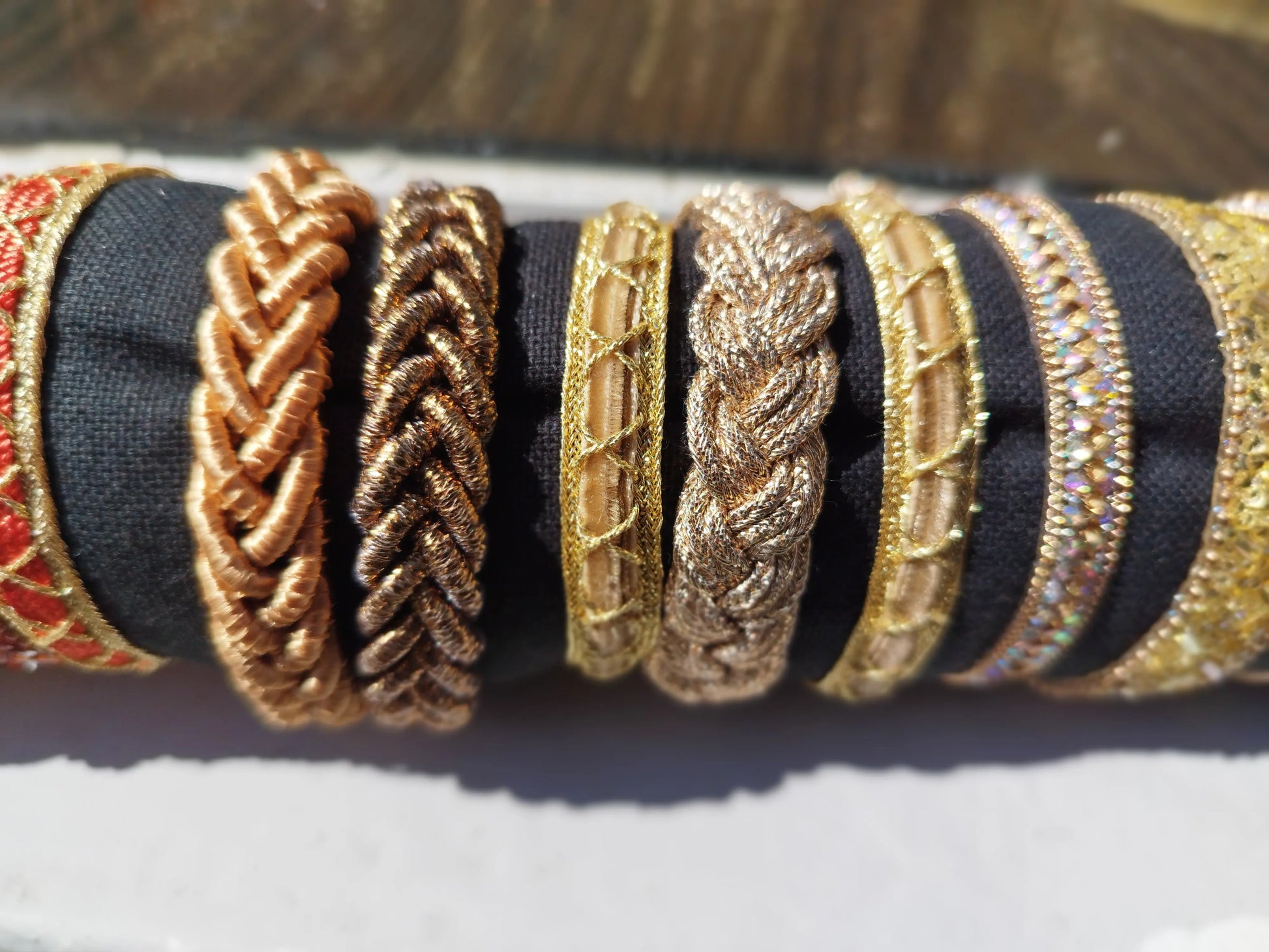 Bracelets passementerie oranges ART&MISS