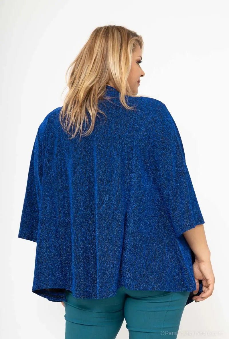 Cardigan fluide à paillettes, fabrication française 2W Paris